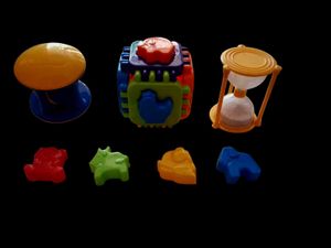 Shape Sorter & Sand Timer Toy Set