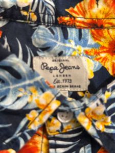 Tropical Print Short Sleeve Shirt