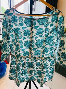 Floral Peplum Top