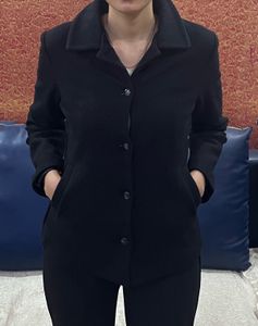 Black Wool Blend Jacket