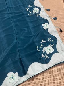 Elegant Teal &amp; Mint Saree