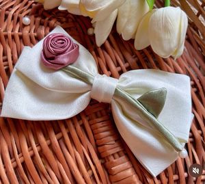 Rose Bow Clip