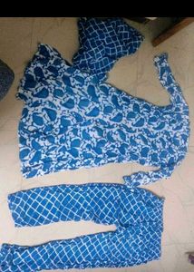 combo 3 Stylish Blue Printed Kurta Set