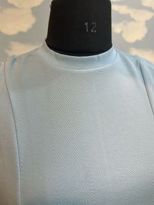 Light Blue Mini Skater Party Dress