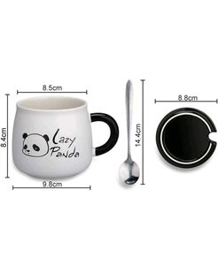 Panda Mug with Lid &amp; Spoon