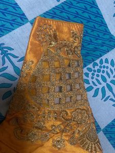 Gold Embroidered Indian Blouse
