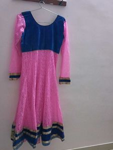 Pink Anarkali Dress