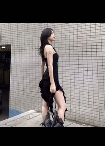 Newme Hem Black Dress