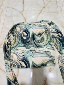 Swirl Print Long Sleeve Top