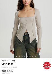 placket top from savana