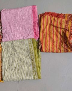 Set Of 5 Dupattas , Jaipuri Cotton With Prints
