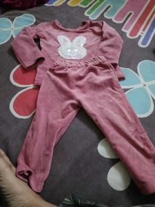 Cute Pink Bunny Kids Top