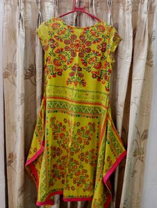 Floral Print Kurta