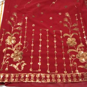 Maroon Saree
