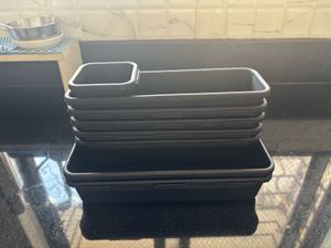 Black Plastic Organizers (Set)