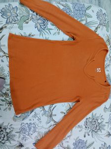 A Orange Color Top. Size - M