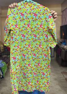 Pure Soft Cotton Floral Print Kurta N Pant