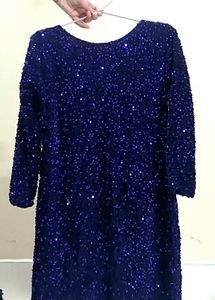 Royal Blue Full Sleeves Dress 👗