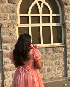 Pink Ruffled Party Dress