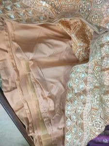 peach lehnga