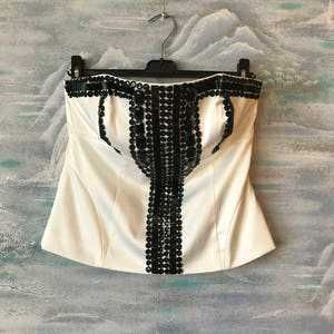 16115 VINTAGE OFF-WHITE CORSET