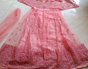 Elegant Ethnic Gown with lehanga 🎀