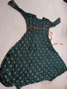 Green Indian Anarkali Dress