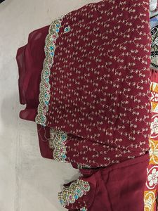 Wedding Mahroom Saree