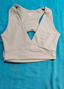 Olive Green Sports Bra Gym
