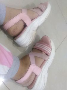 Classic high hills Sandals Pink In Color