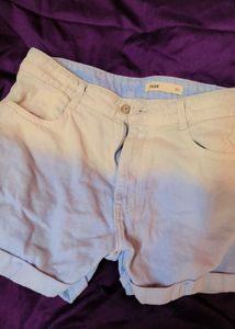 Full New Un Used Max Blue Ombre Denim Hot Pant