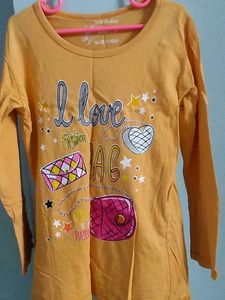Cute Girls Graphic Print Top