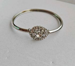 Sparkling Silver Bangle Bracelet