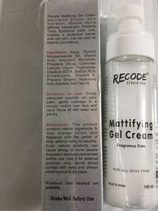 Recode Mattifying Gel Cream