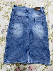 Denim Pencil Skirt