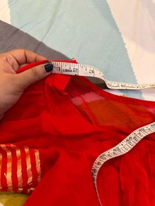 Elegant Fresh Red Color Saree❤️
