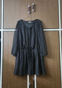 Pretty Black Polka Dot Dress