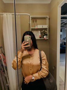 Gold Satin Shirt⭐️