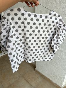 Westside Polka Dots Crop Top