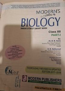 Modern&#39;s Biology Class XII Textbook