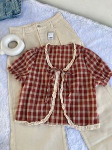 Savana Vintage Tie Up Top