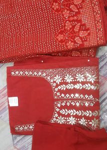 Pure Chanderi Silk Suit With Pore Heavy Work Dupat