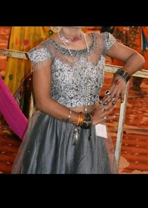 Grey Lehenga Choli Set