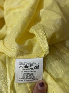 Yellow Printed Kurta