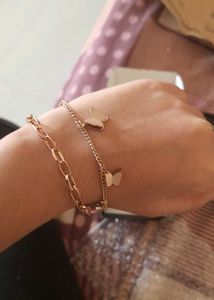 Rose Gold Butterfly Bracelet