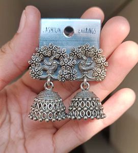 Oxidised Jhumka