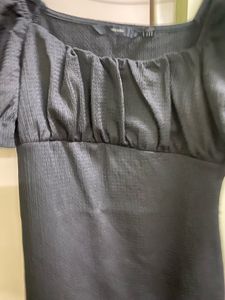 Chic Black Mini Dress for club and night outs deep