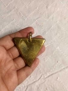 Tibetan Brass Pendant  Lapis Coral Turquoise