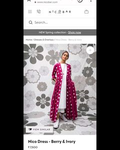 New With Tag Original NICOBAR maxi Dress Xs