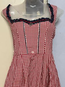 Pintrest Gingham Fit &amp; Flare Dress